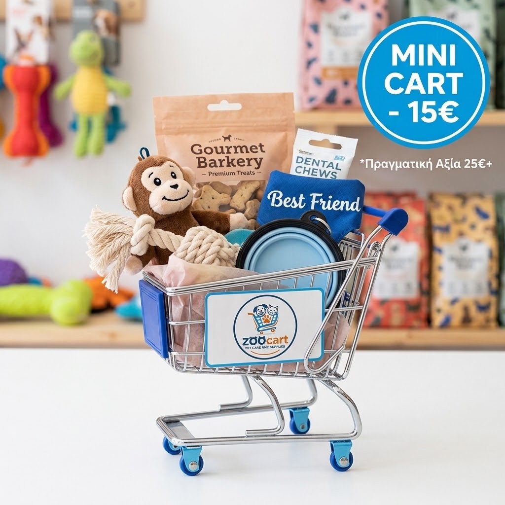 ZooCart Surprise Mini Cart - Πακέτο Έκπληξη με Premium Λιχουδιές & Παιχνίδια για Σκύλους